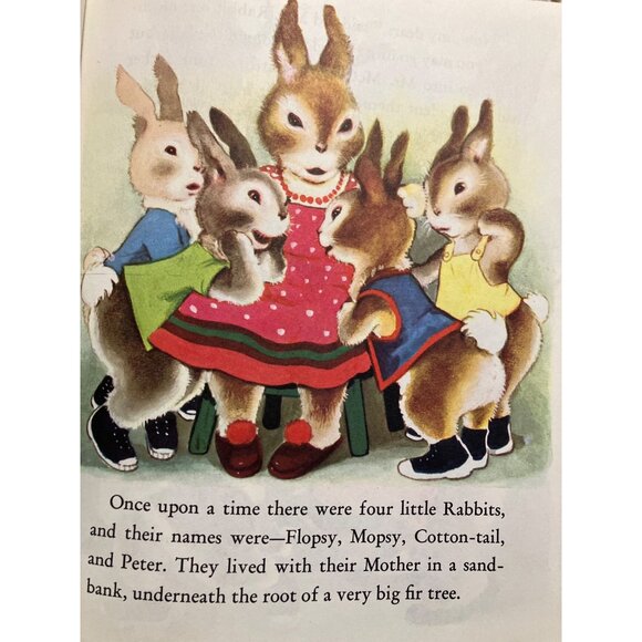 The Tale Of Peter Rabbit By Beatrix Potter Hardcover Little Golden Book - Picture 6 of 15
